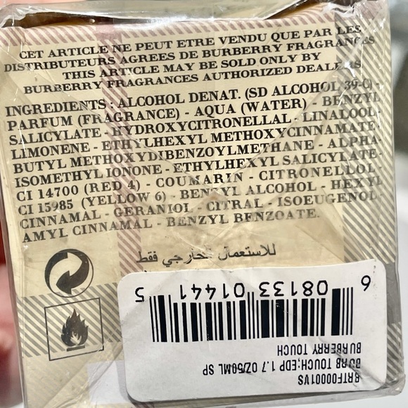 Burberry touch for women large & still in plastic - Picture 5 of 5